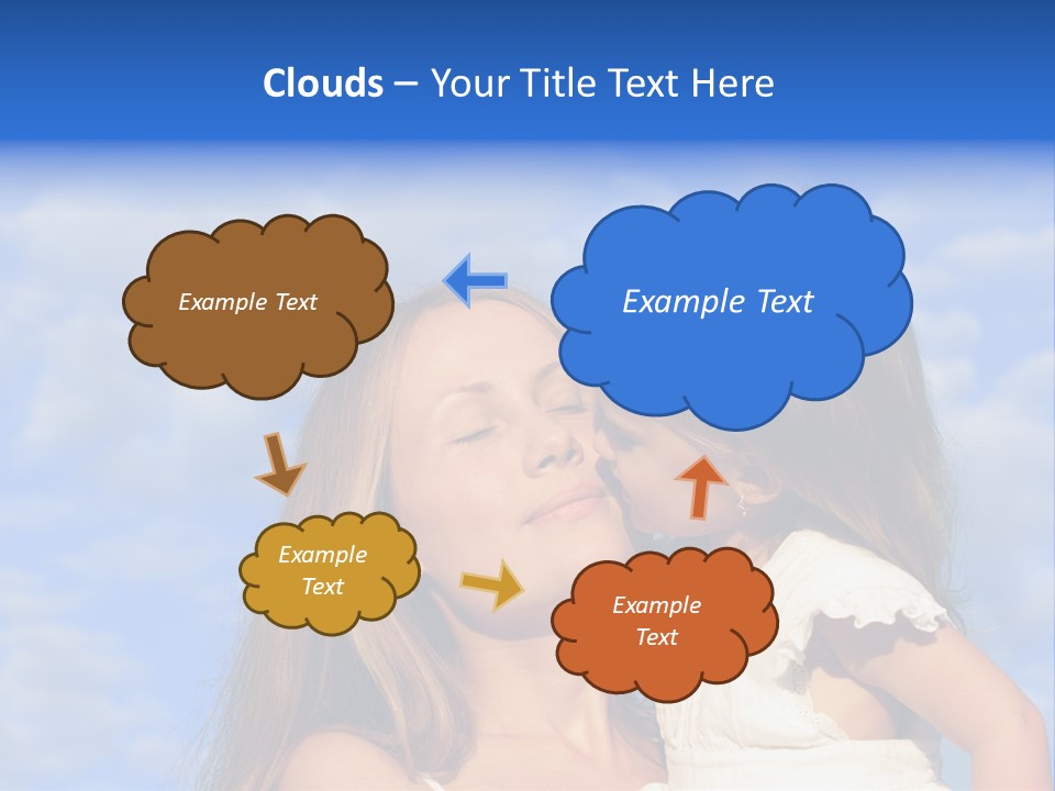 Pregnant Tummy With Hands In Bubble Bath PowerPoint Template