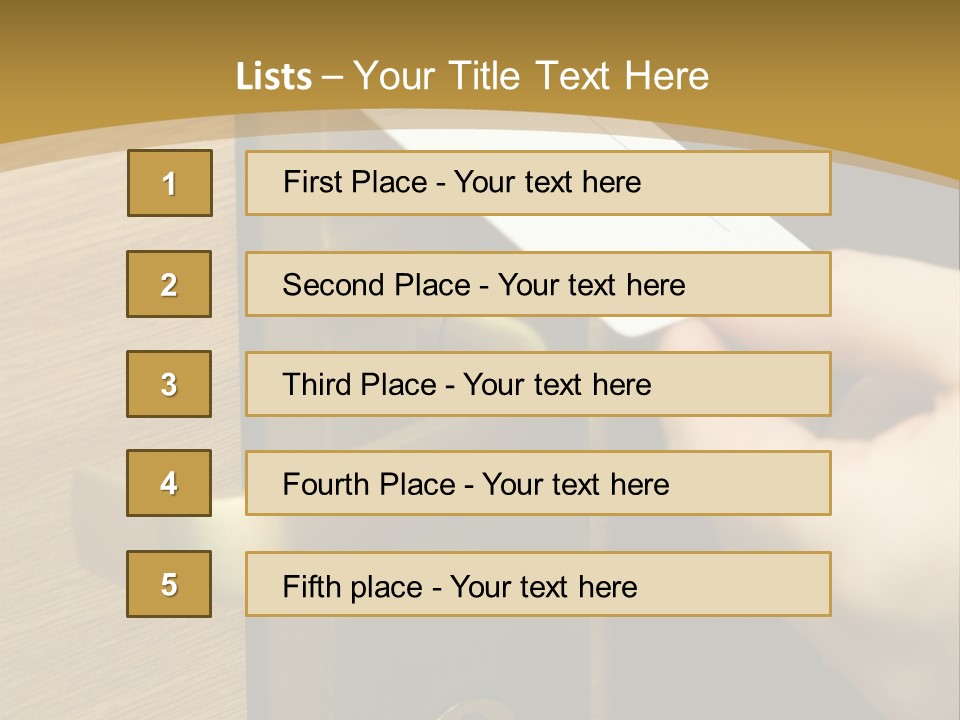 A Hand Inserting Keycard In The Electronic Lock PowerPoint Template