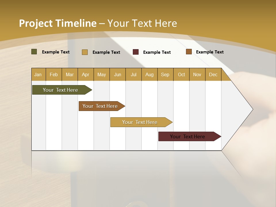 A Hand Inserting Keycard In The Electronic Lock PowerPoint Template