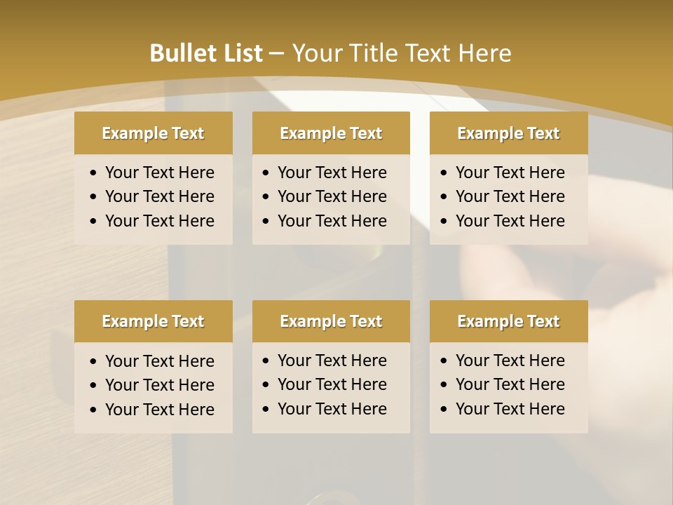 A Hand Inserting Keycard In The Electronic Lock PowerPoint Template