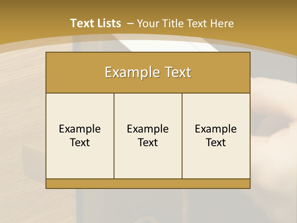 A Hand Inserting Keycard In The Electronic Lock PowerPoint Template
