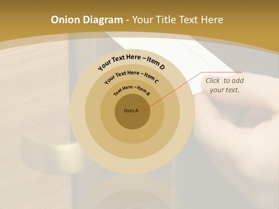 A Hand Inserting Keycard In The Electronic Lock PowerPoint Template