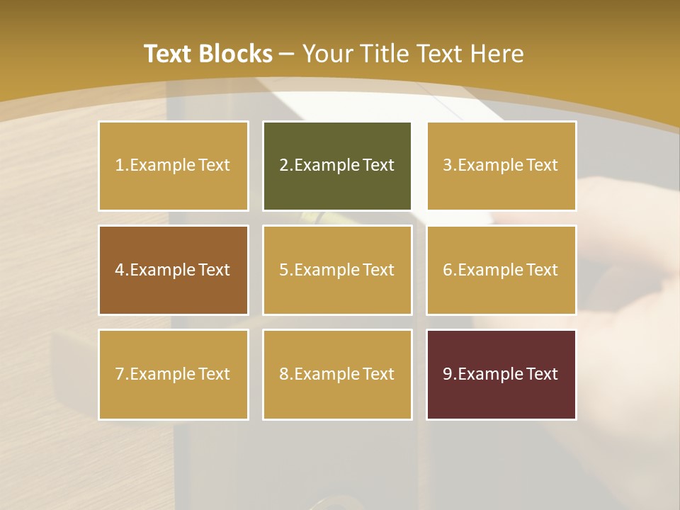 A Hand Inserting Keycard In The Electronic Lock PowerPoint Template