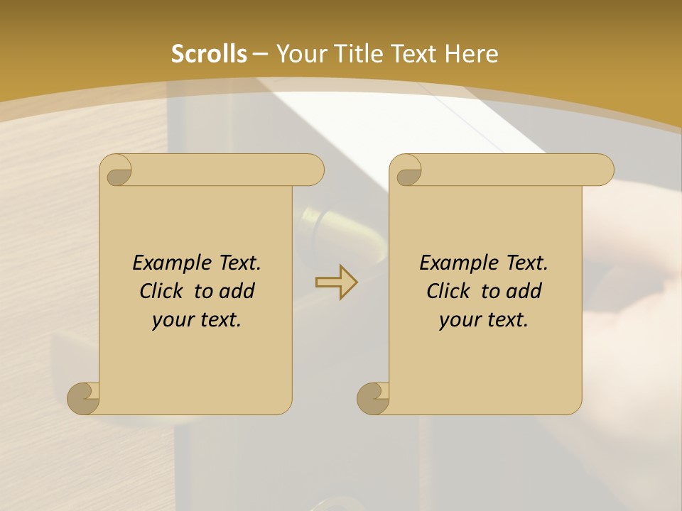 A Hand Inserting Keycard In The Electronic Lock PowerPoint Template