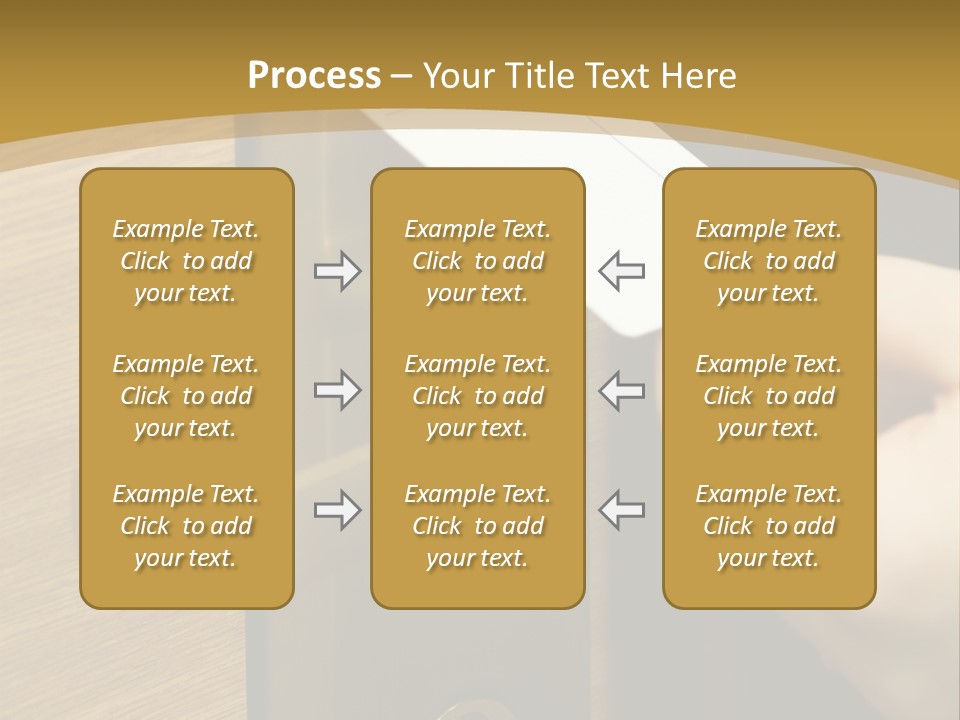 A Hand Inserting Keycard In The Electronic Lock PowerPoint Template