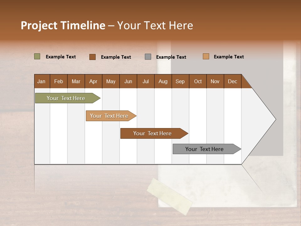 Instant Photo On Wood Plank PowerPoint Template