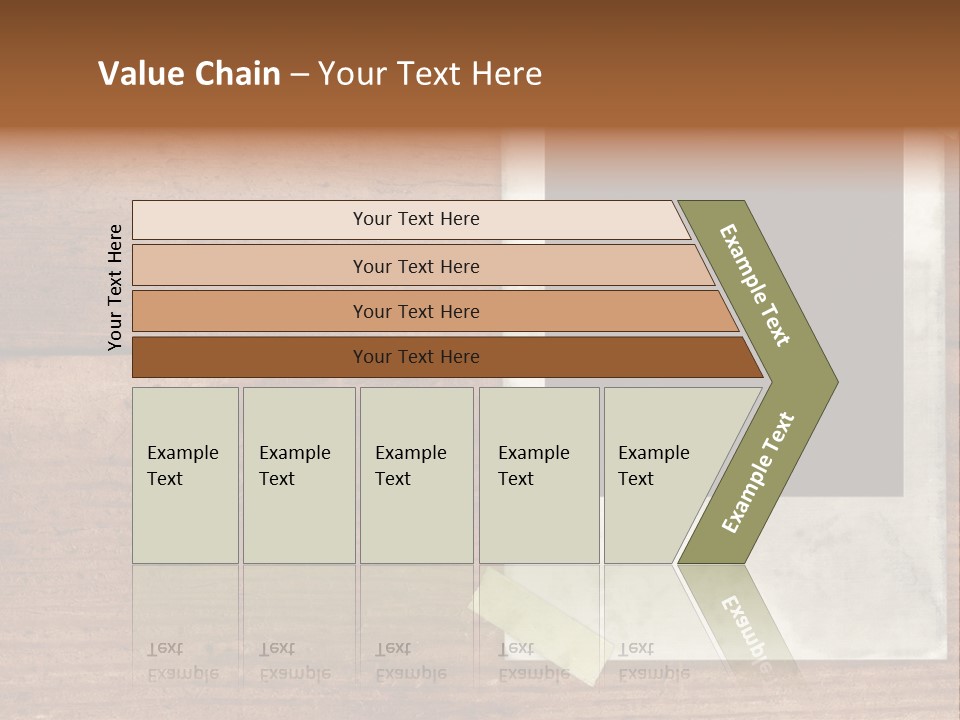 Instant Photo On Wood Plank PowerPoint Template