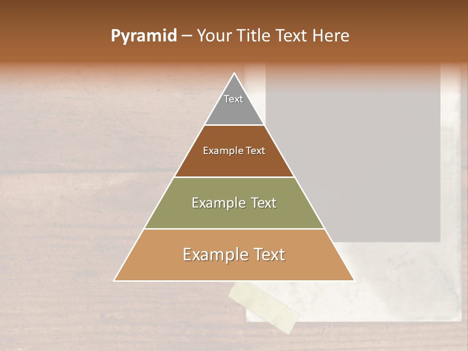 Instant Photo On Wood Plank PowerPoint Template