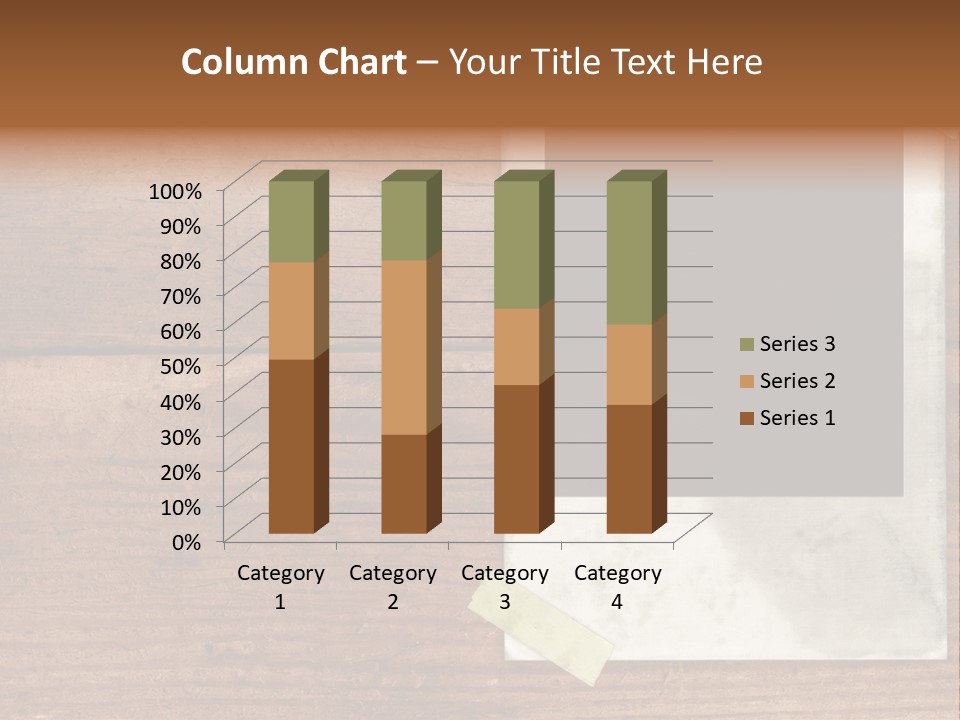 Instant Photo On Wood Plank PowerPoint Template