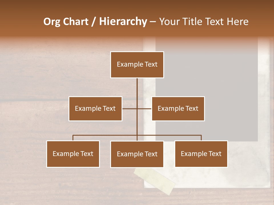 Instant Photo On Wood Plank PowerPoint Template