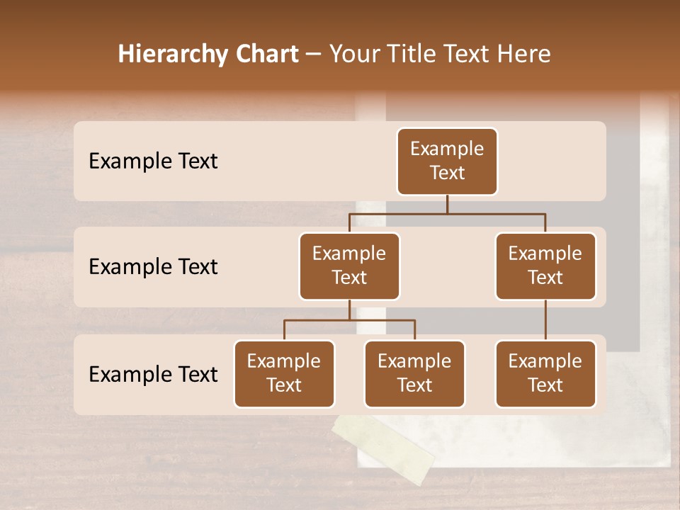 Instant Photo On Wood Plank PowerPoint Template