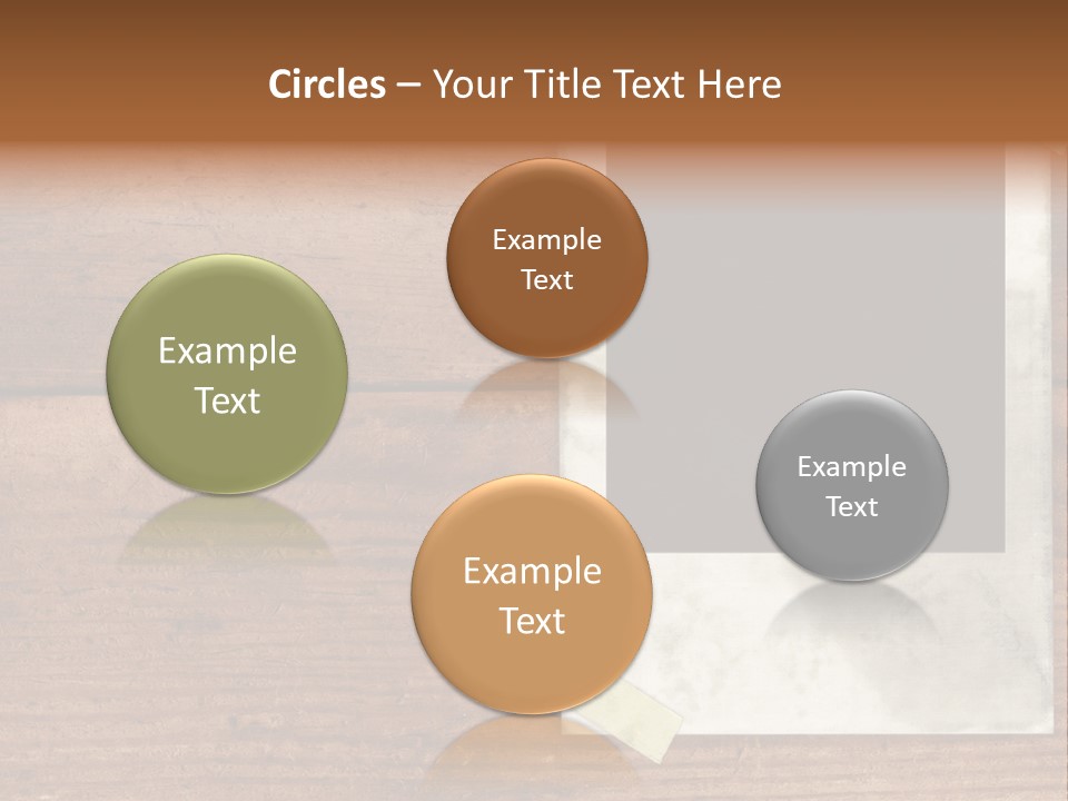 Instant Photo On Wood Plank PowerPoint Template