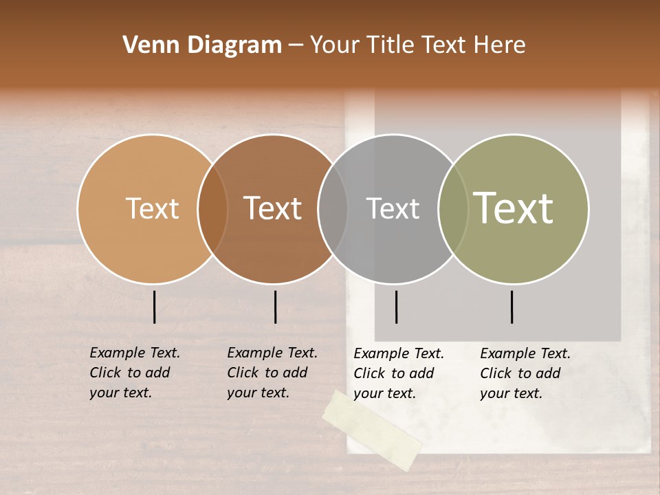 Instant Photo On Wood Plank PowerPoint Template