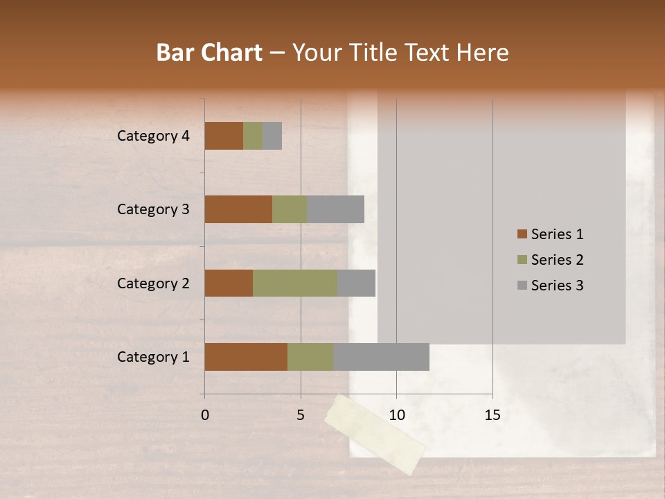 Instant Photo On Wood Plank PowerPoint Template
