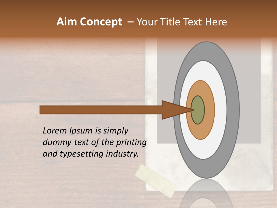 Instant Photo On Wood Plank PowerPoint Template