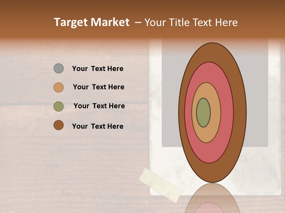 Instant Photo On Wood Plank PowerPoint Template