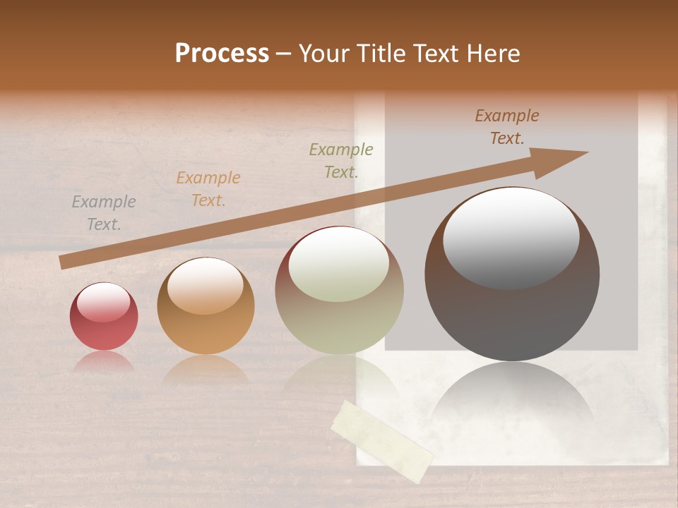 Instant Photo On Wood Plank PowerPoint Template