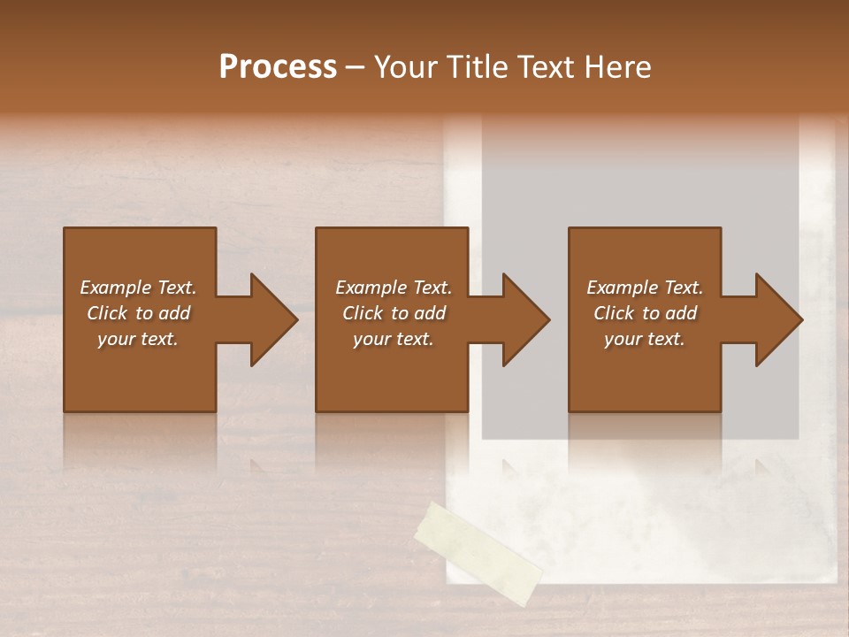 Instant Photo On Wood Plank PowerPoint Template