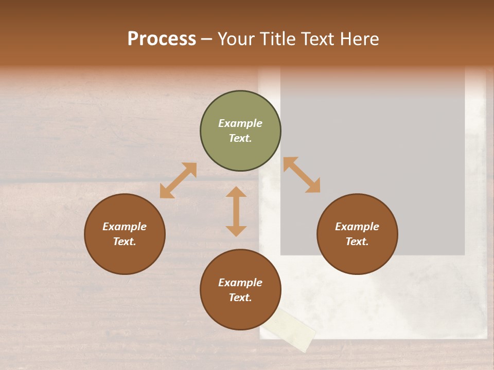 Instant Photo On Wood Plank PowerPoint Template