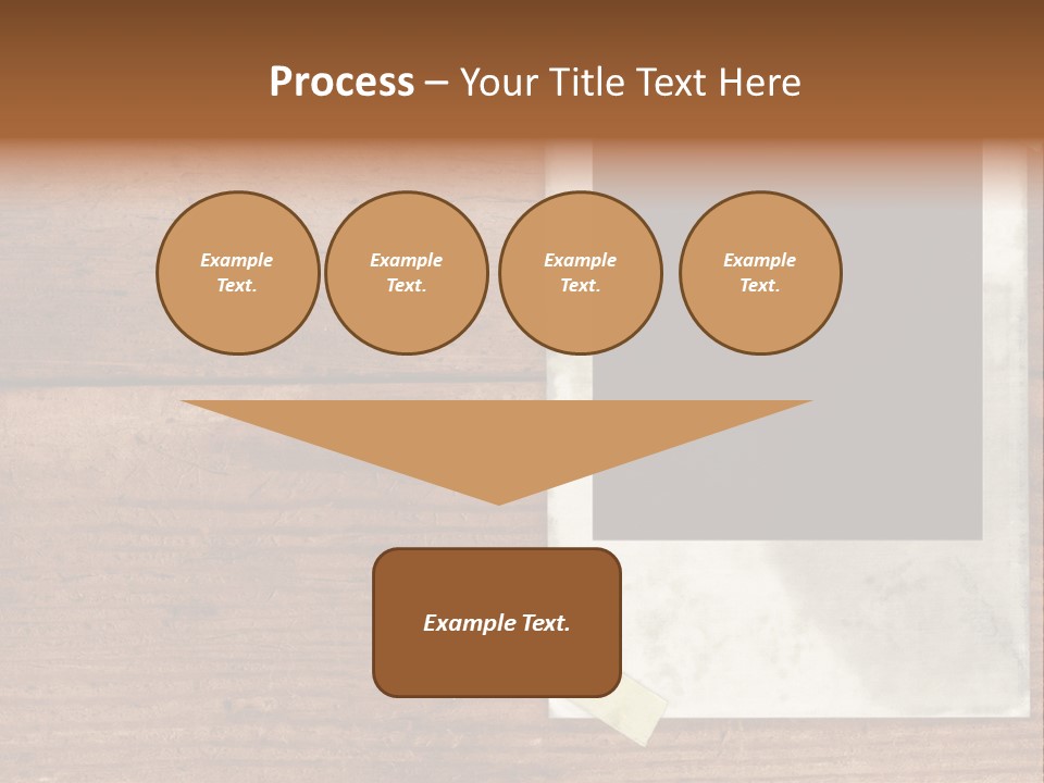 Instant Photo On Wood Plank PowerPoint Template