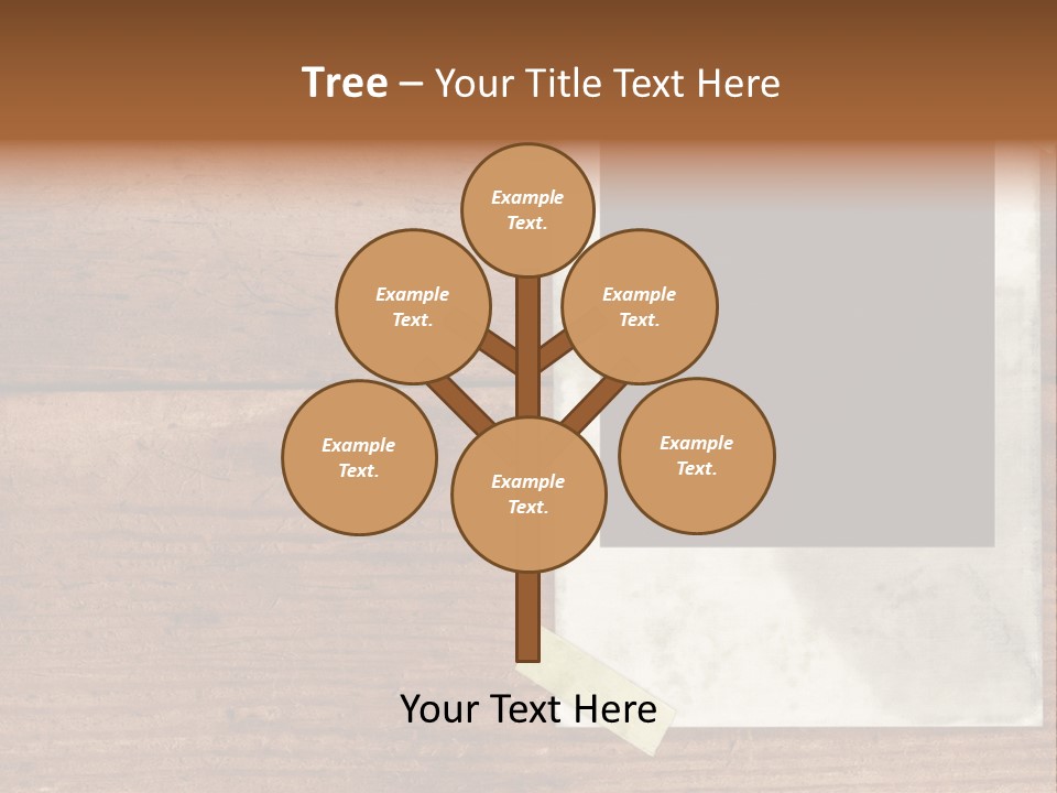 Instant Photo On Wood Plank PowerPoint Template