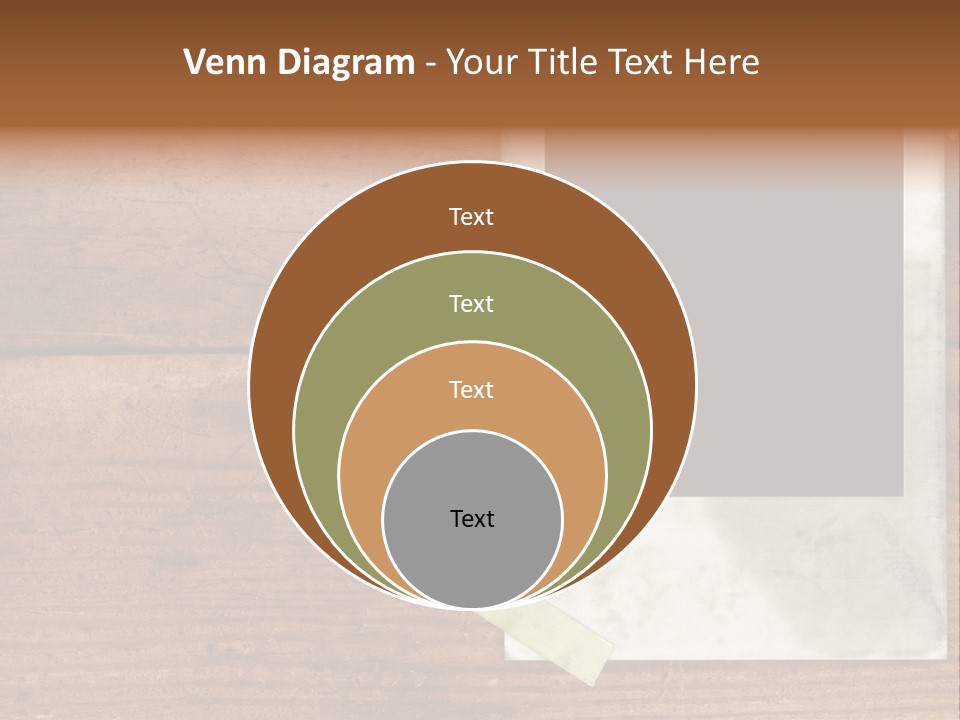 Instant Photo On Wood Plank PowerPoint Template