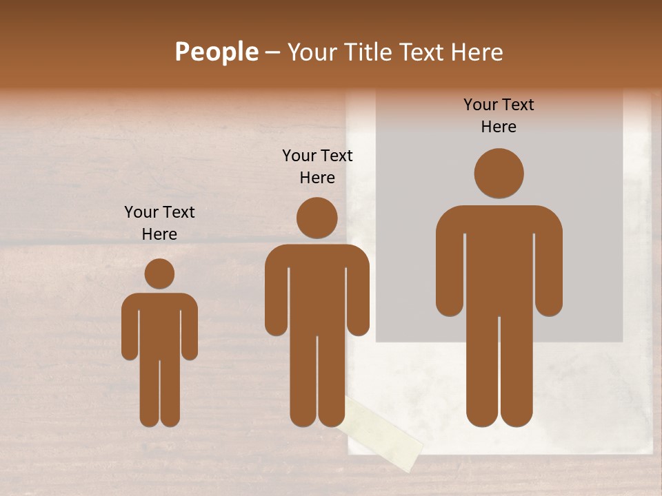 Instant Photo On Wood Plank PowerPoint Template