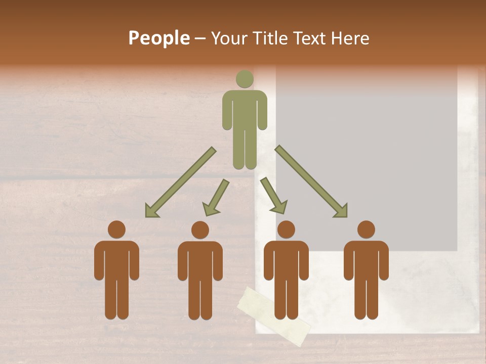 Instant Photo On Wood Plank PowerPoint Template