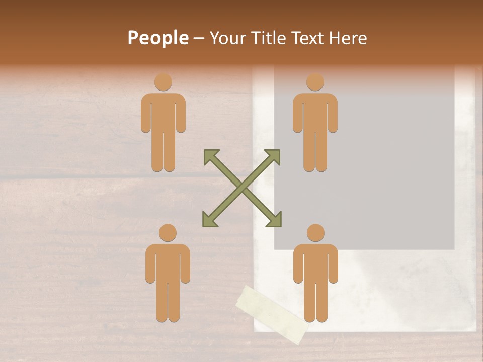 Instant Photo On Wood Plank PowerPoint Template