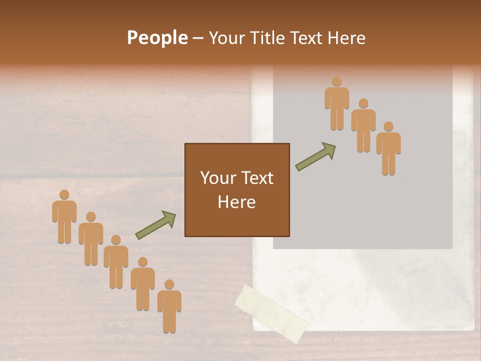 Instant Photo On Wood Plank PowerPoint Template