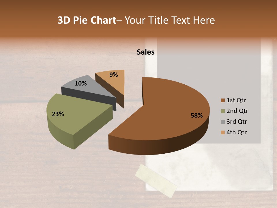 Instant Photo On Wood Plank PowerPoint Template