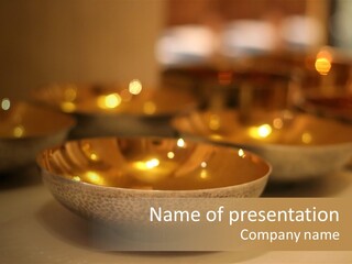 Bowls At The Shrine. PowerPoint Template