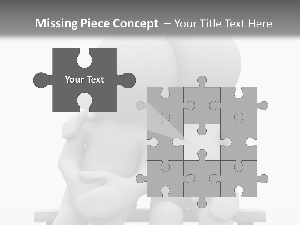 3D Cute Lovers Sit Bosom And Are Happy PowerPoint Template