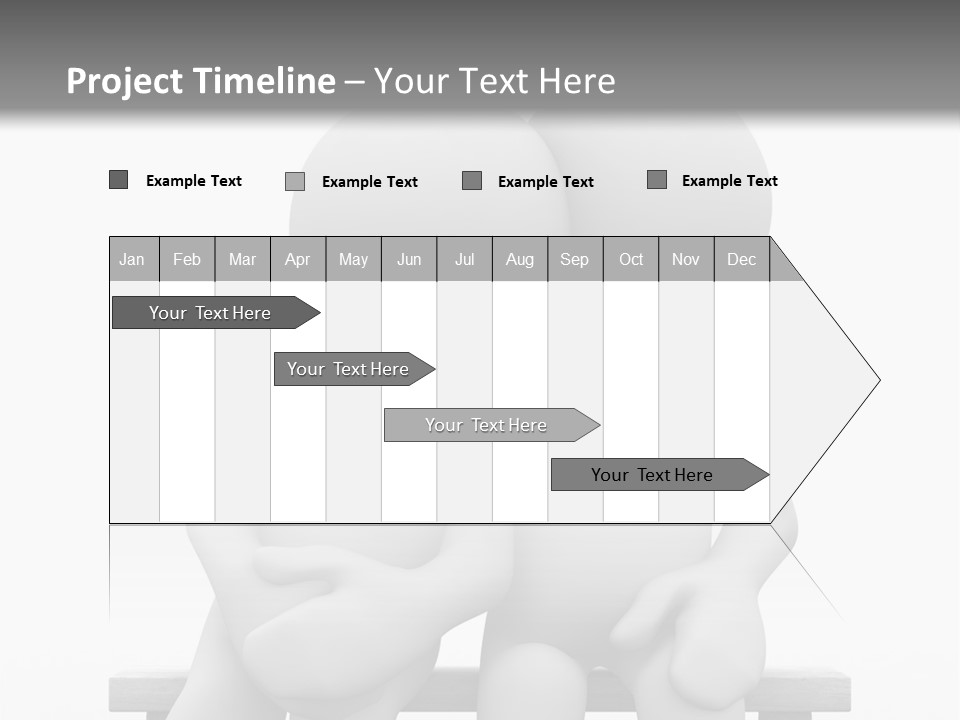 3D Cute Lovers Sit Bosom And Are Happy PowerPoint Template
