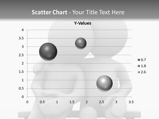 3D Cute Lovers Sit Bosom And Are Happy PowerPoint Template