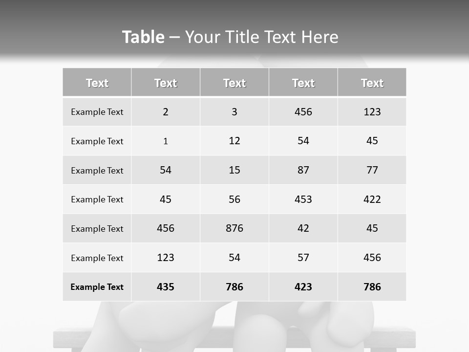 3D Cute Lovers Sit Bosom And Are Happy PowerPoint Template