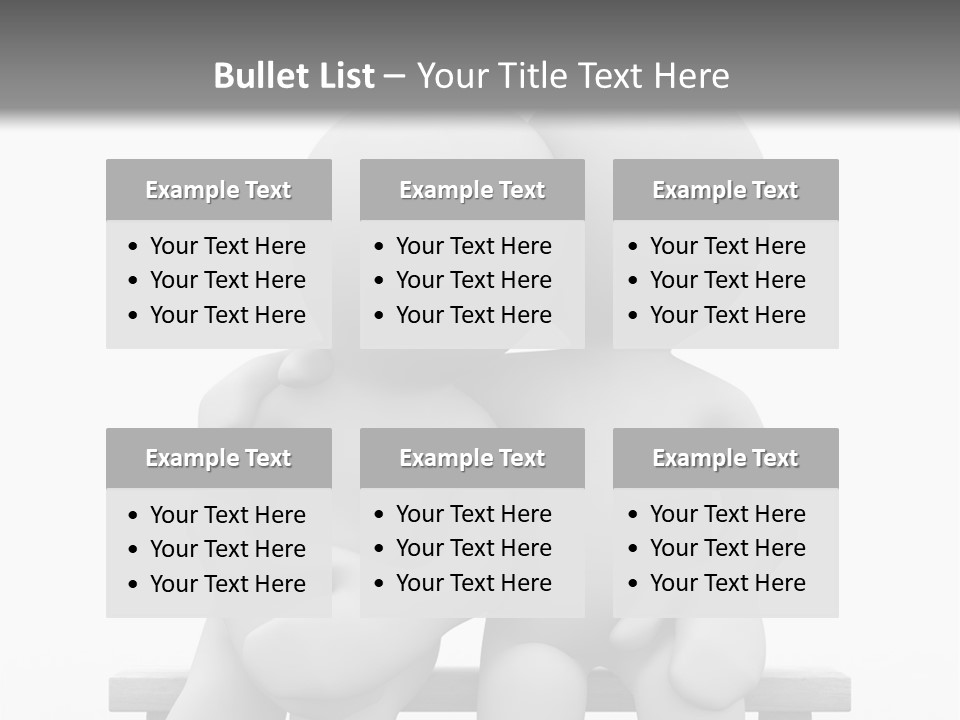 3D Cute Lovers Sit Bosom And Are Happy PowerPoint Template