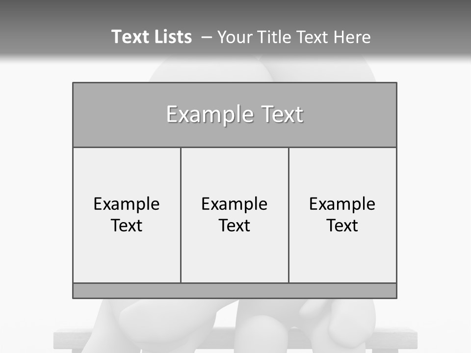 3D Cute Lovers Sit Bosom And Are Happy PowerPoint Template
