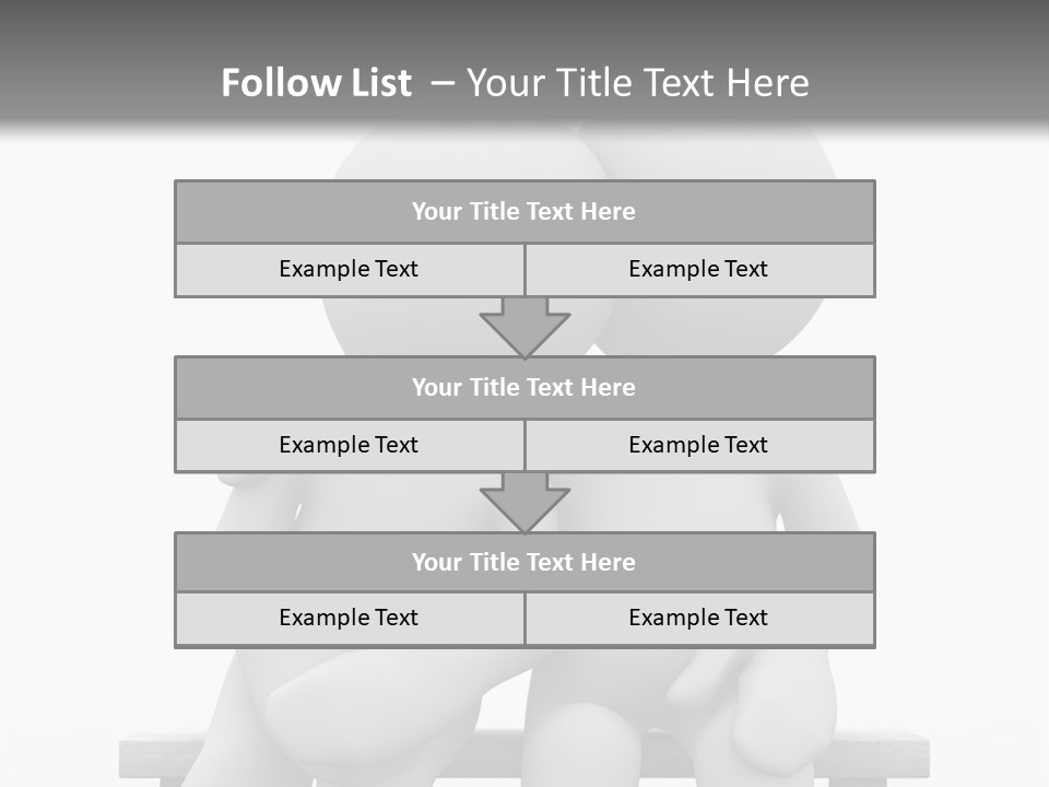 3D Cute Lovers Sit Bosom And Are Happy PowerPoint Template
