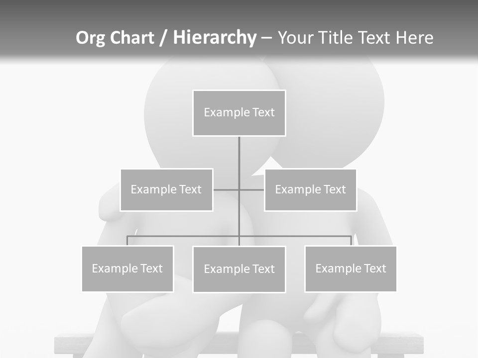 3D Cute Lovers Sit Bosom And Are Happy PowerPoint Template