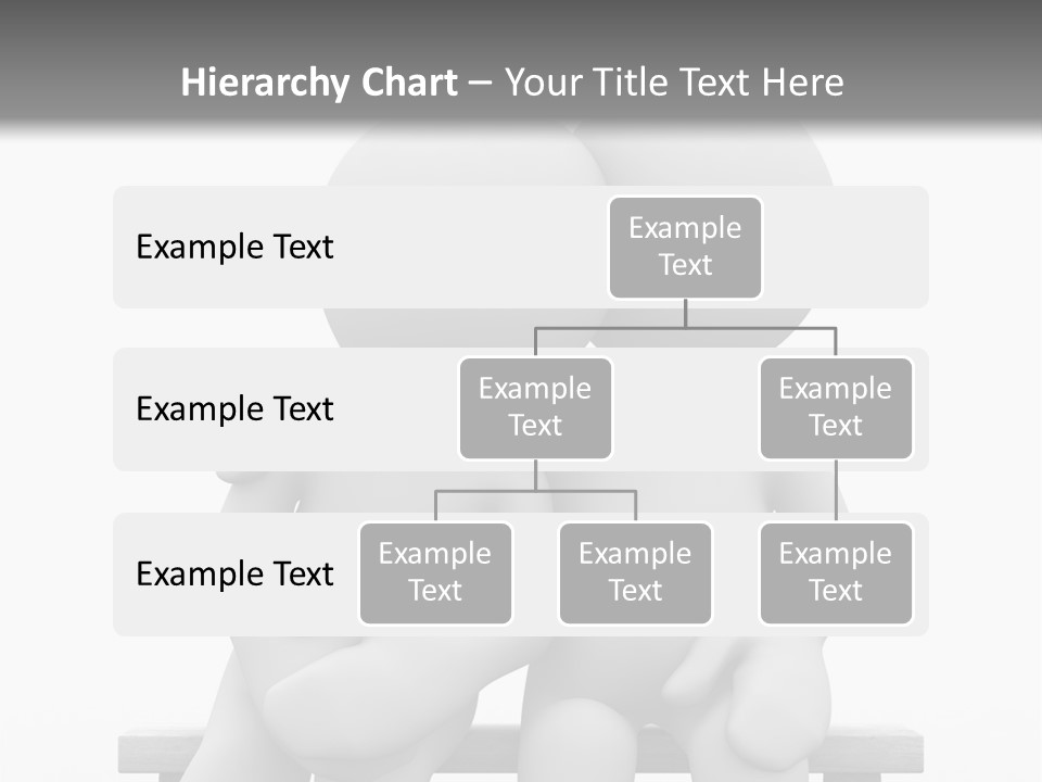 3D Cute Lovers Sit Bosom And Are Happy PowerPoint Template