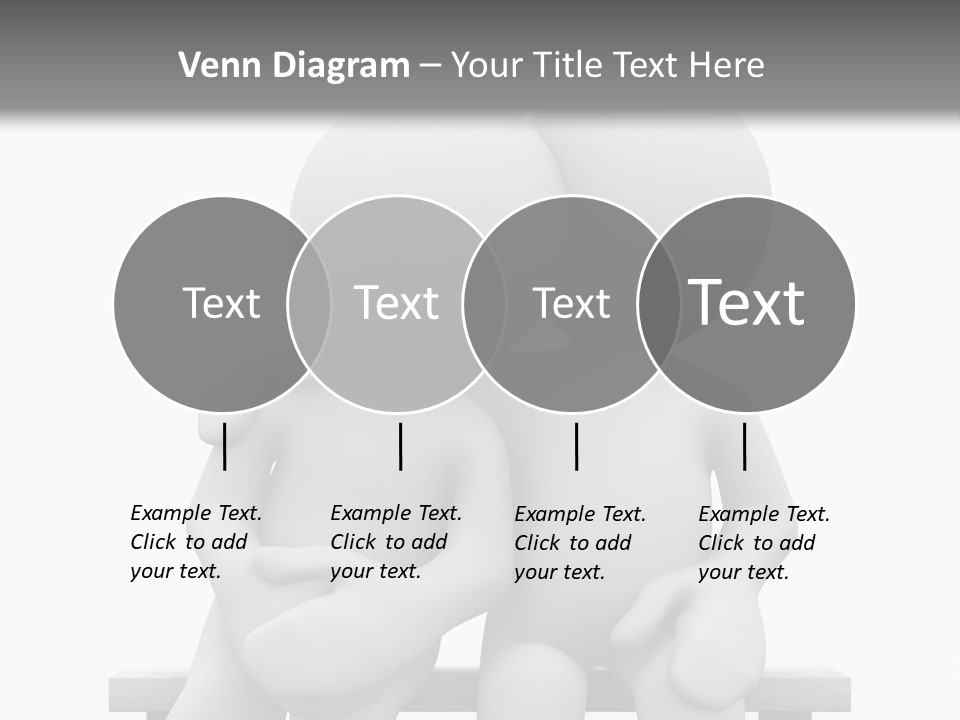 3D Cute Lovers Sit Bosom And Are Happy PowerPoint Template
