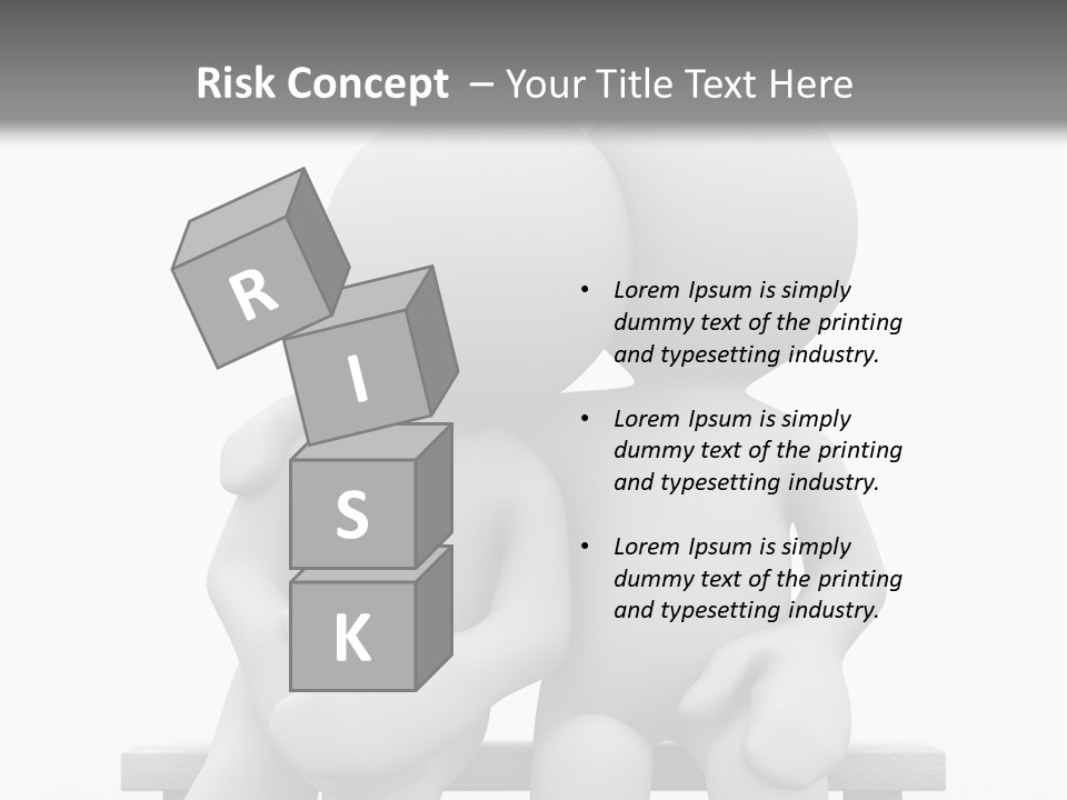 3D Cute Lovers Sit Bosom And Are Happy PowerPoint Template