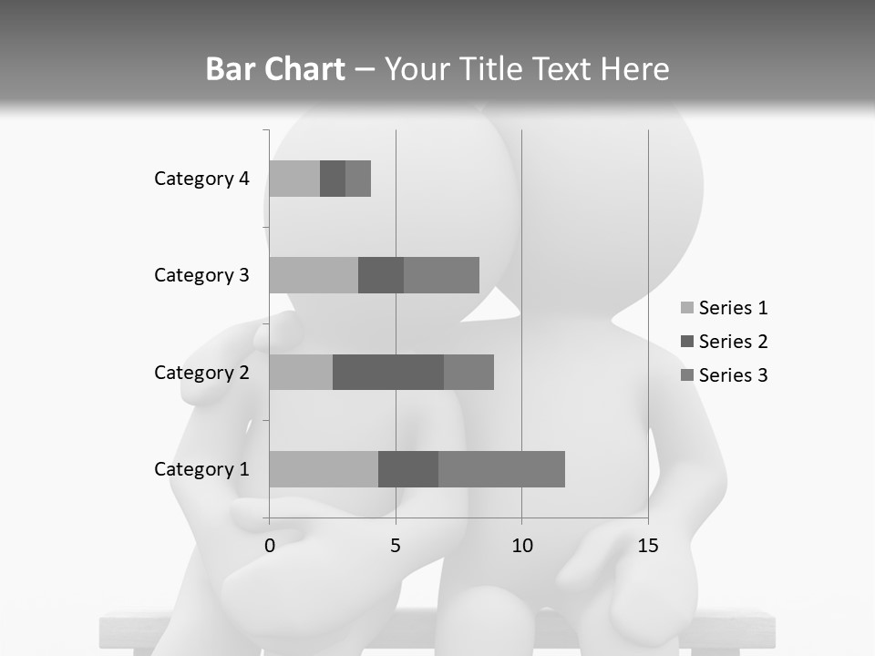 3D Cute Lovers Sit Bosom And Are Happy PowerPoint Template