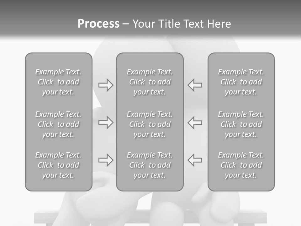 3D Cute Lovers Sit Bosom And Are Happy PowerPoint Template