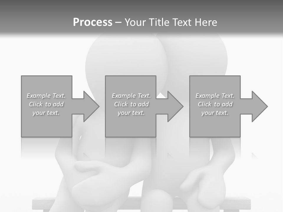3D Cute Lovers Sit Bosom And Are Happy PowerPoint Template