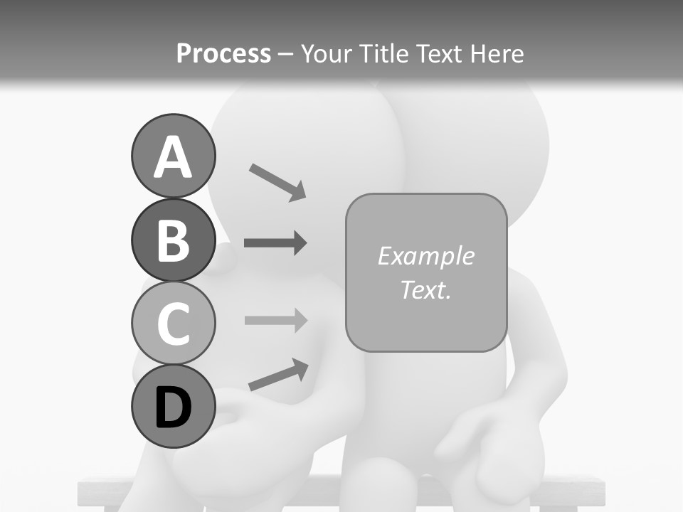 3D Cute Lovers Sit Bosom And Are Happy PowerPoint Template