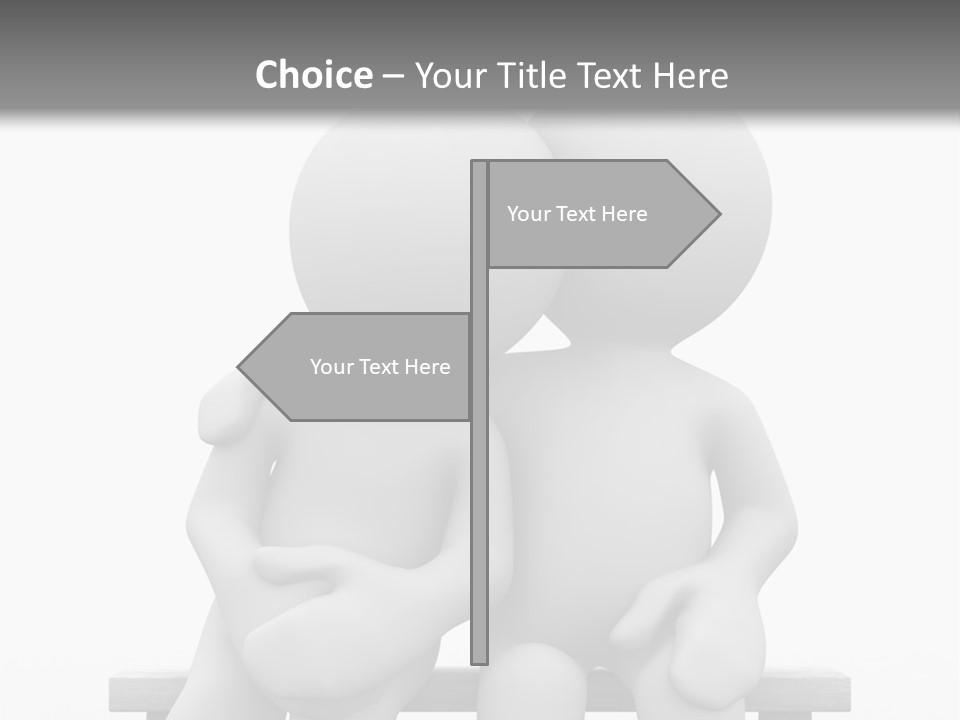 3D Cute Lovers Sit Bosom And Are Happy PowerPoint Template