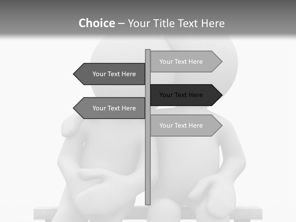 3D Cute Lovers Sit Bosom And Are Happy PowerPoint Template