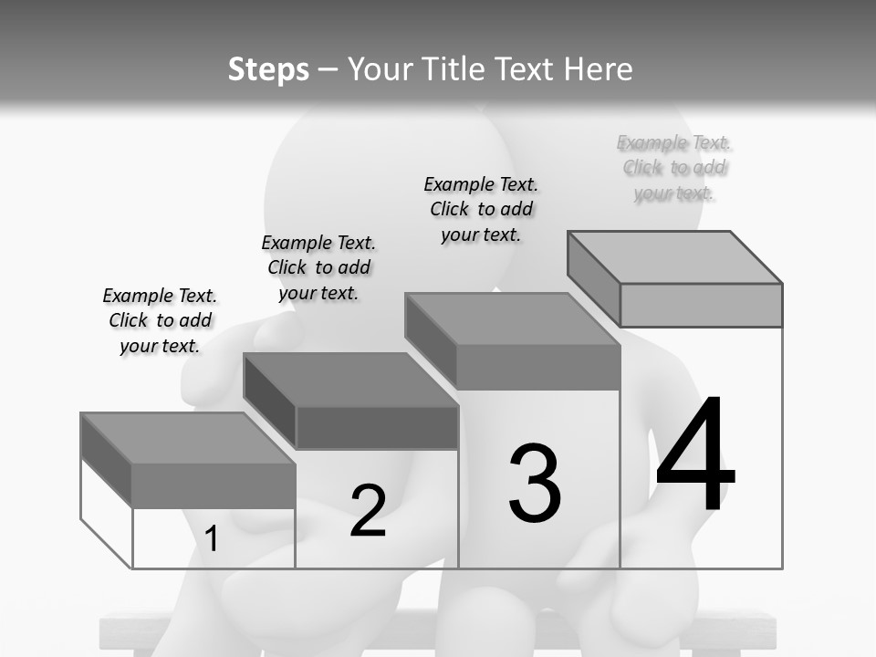 3D Cute Lovers Sit Bosom And Are Happy PowerPoint Template